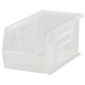 Quantum Storage Systems Storage Bin, Polypropylene, 5 in H, Clear QUS230CL